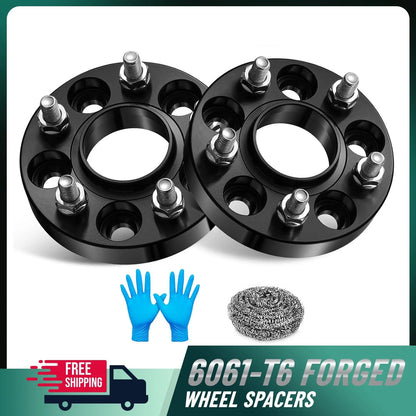 2X 1" Wheel Spacers 5x108 M12x1.5 63.4mm for Jaguar and Ford Bronco