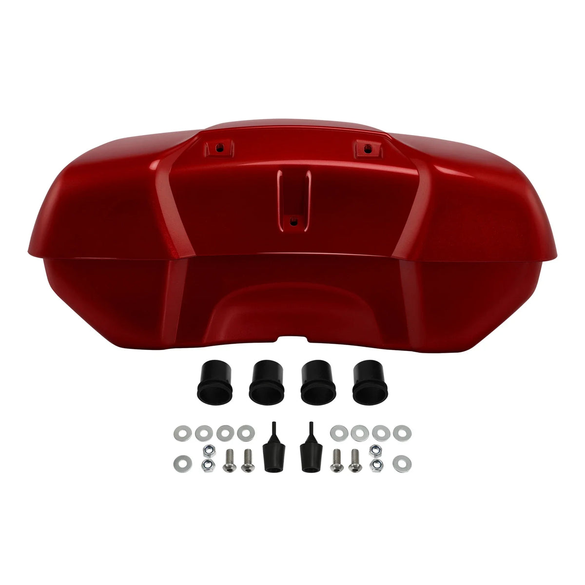 Low Profile Trunk in Ruby Metallic for 2016–2023 Indian Chieftain
