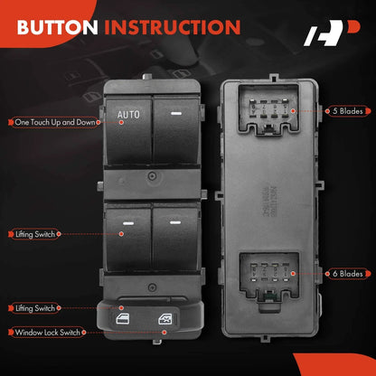 Window Switch for Ford F-250 Super Duty / Mercury Milan Vehicles