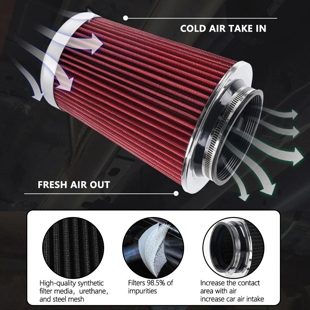 3", 3.5", 4" Inlet High Flow Cold Air Intake Filter