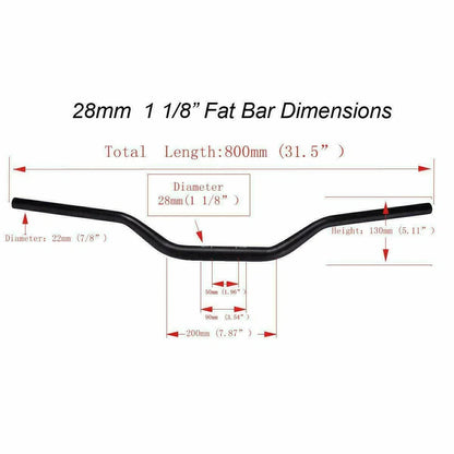 1 1/8" Handlebar Fat Bar for All Years KTM Honda Yamaha Kawasaki