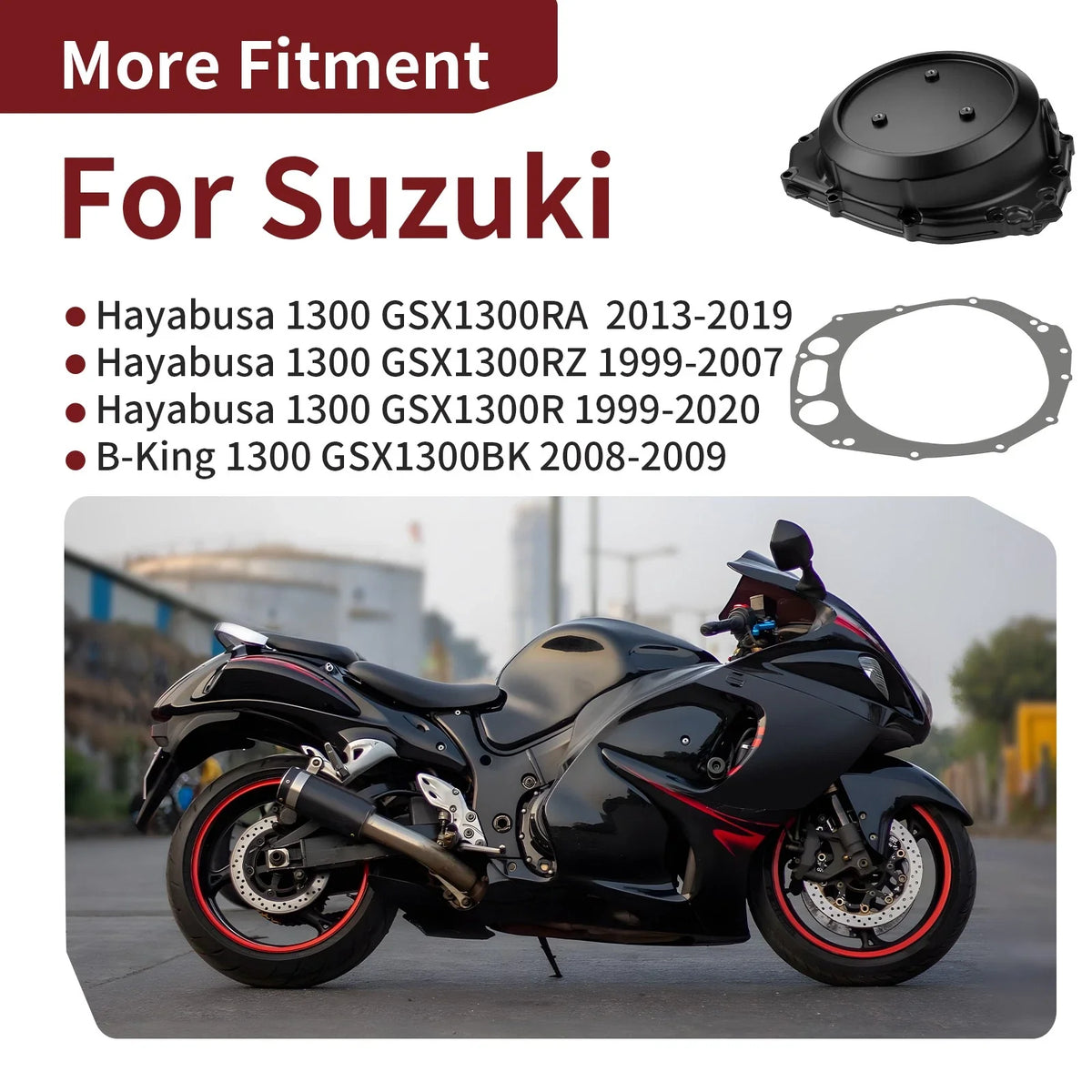 Clutch Cover and Gasket Set for B-King GSX1300BK 2008-2009