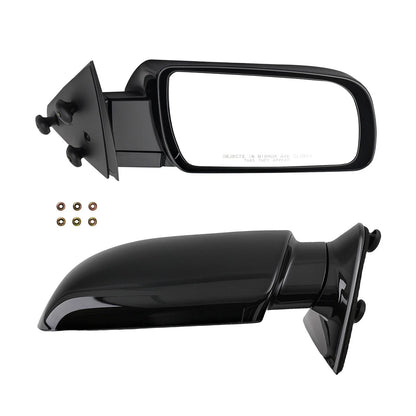 Set of 2 Manual Adjust Mirrors for Chevrolet C1500 Blazer (1988–2000) GM1320123