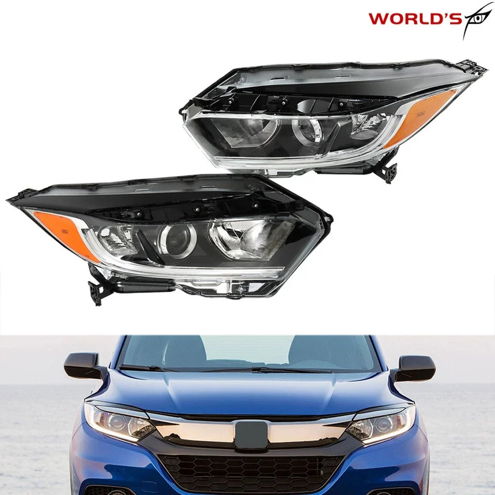 Halogen Headlights with LED DRL Pair for Honda HR-V (2019–2021)