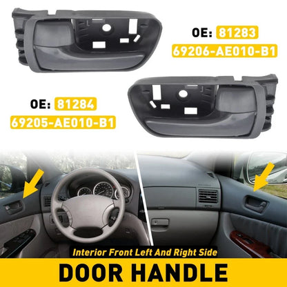 Front Left Right Inner Door Handle Set - Gray for Toyota Sienna (V)