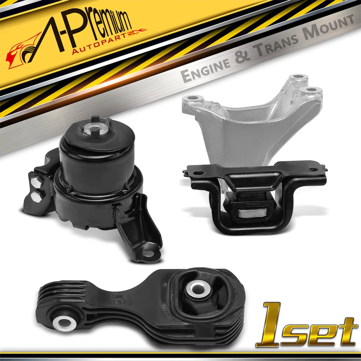 3X Engine Motor & Transmission Mount for Honda Fit (2015–2017)