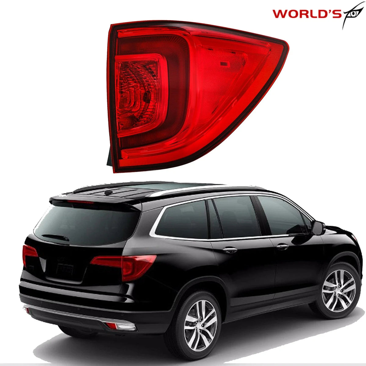 Tail Light for Honda Pilot, Passport EX-L Elite (2016–2023) Right Outer