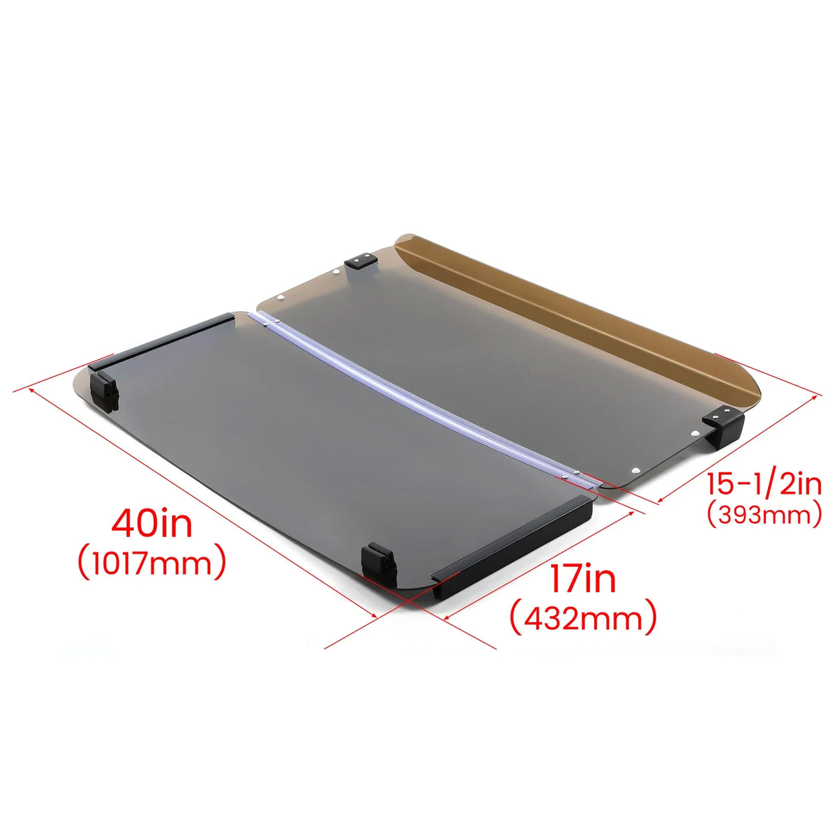 Tinted Fold Down Windshield for Yamaha G2 G9 (1985–1995)