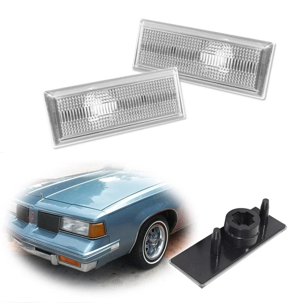 Clear Side Marker Parking Light Lenses for Cutlass 2 Door (1981–1988)