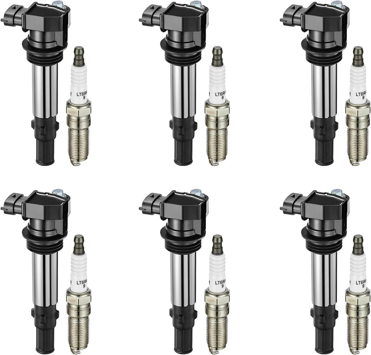 Set of 6 Ignition Coils for Cadillac CTS 3.6L V6 (2004–2009)