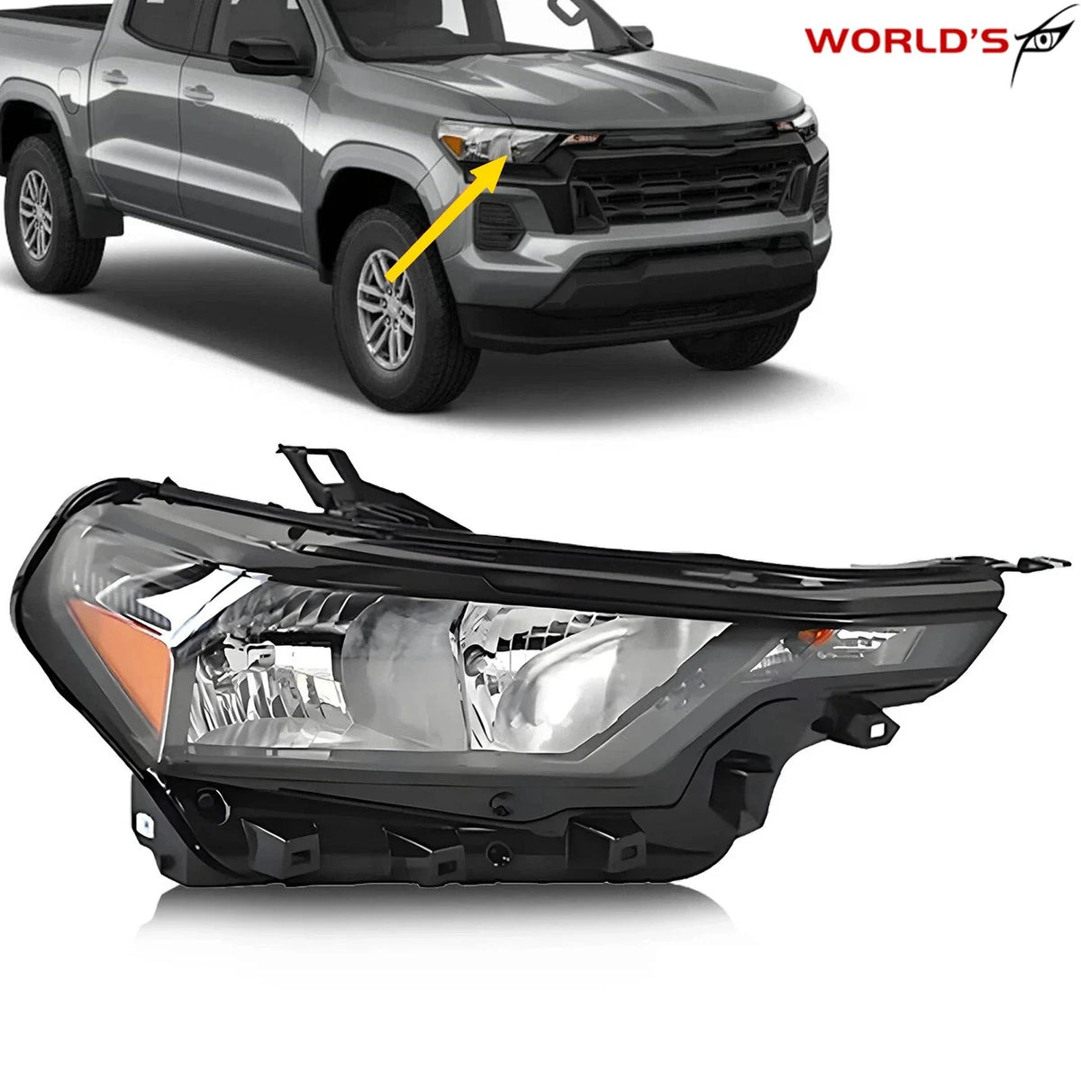 Headlight Assembly for Chevrolet Colorado (2023–2025) Right Side Halogen