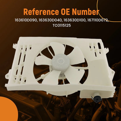 Cooling Fan Assembly for Toyota Matrix 1.8L (2003–2008) 167110D072 88971522