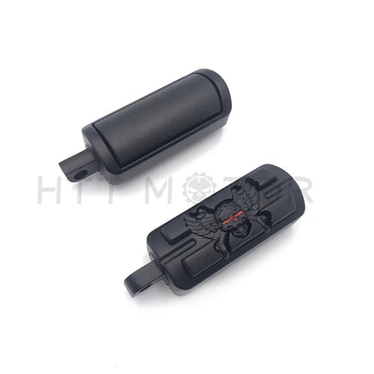 Zombie Pirate Black Footpegs for Harley Davidson Touring Softail Dyna 2010-2023