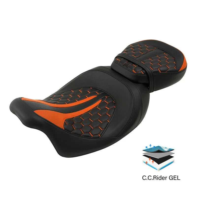 Gel Motorcycle Seat for Electra Glide, Road Glide, Street Glide 2009-2023