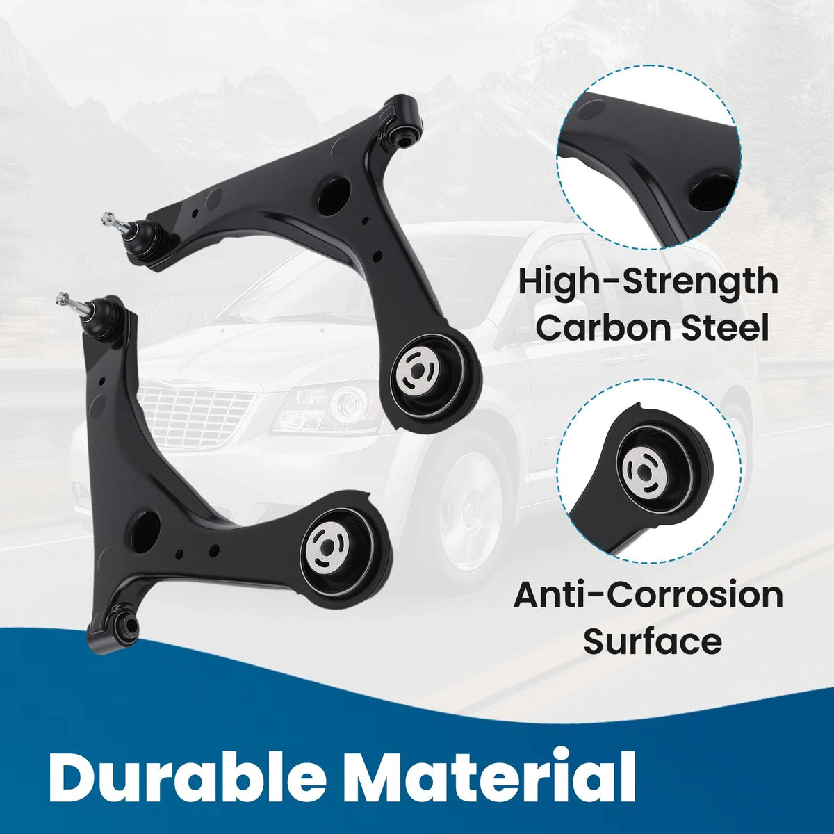 Front Control Arms and Struts for Town & Country 2008-2016 Chrysler