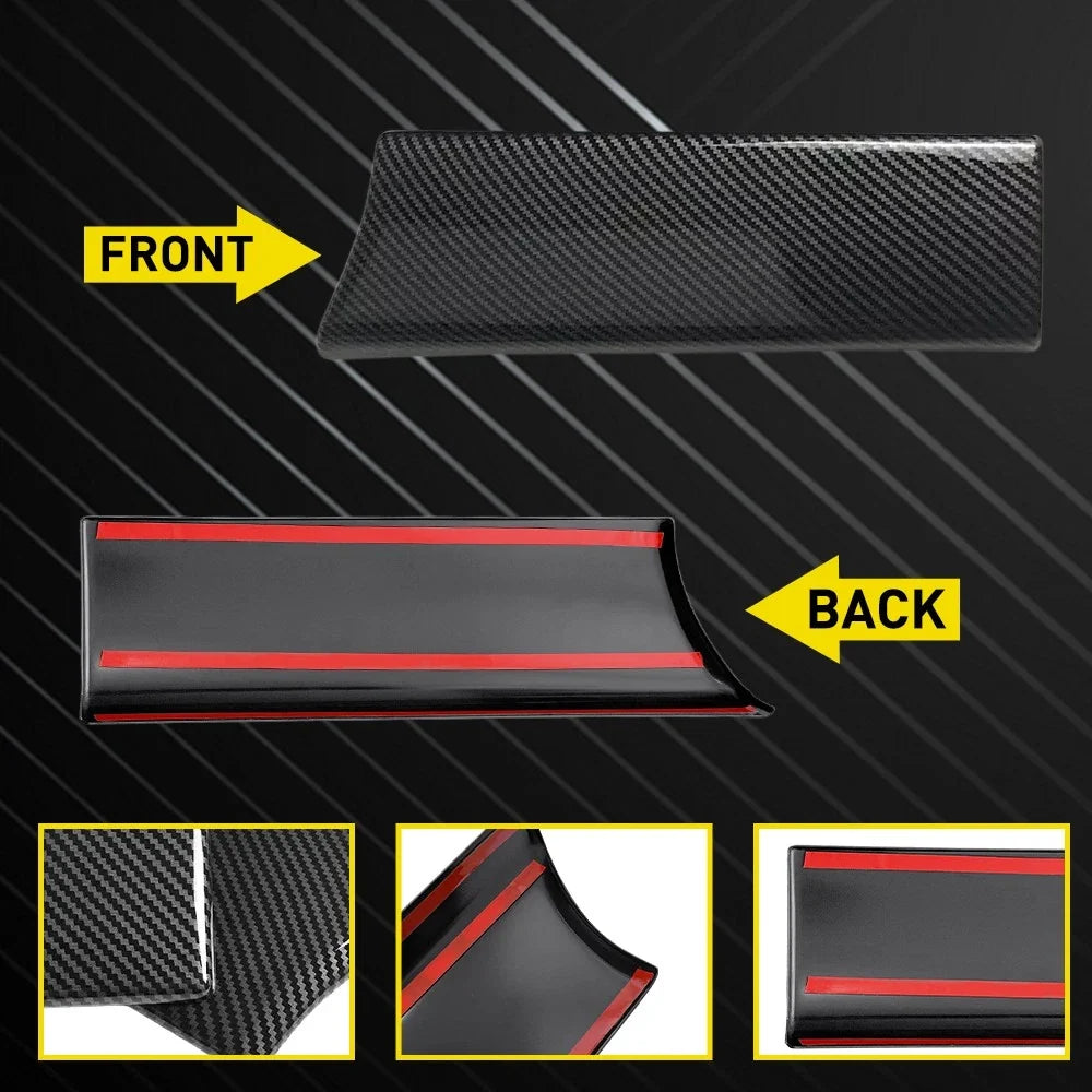 Console Armrest Switch Button Trim - 2X Carbon for Mercedes GLC X253 2015-2020