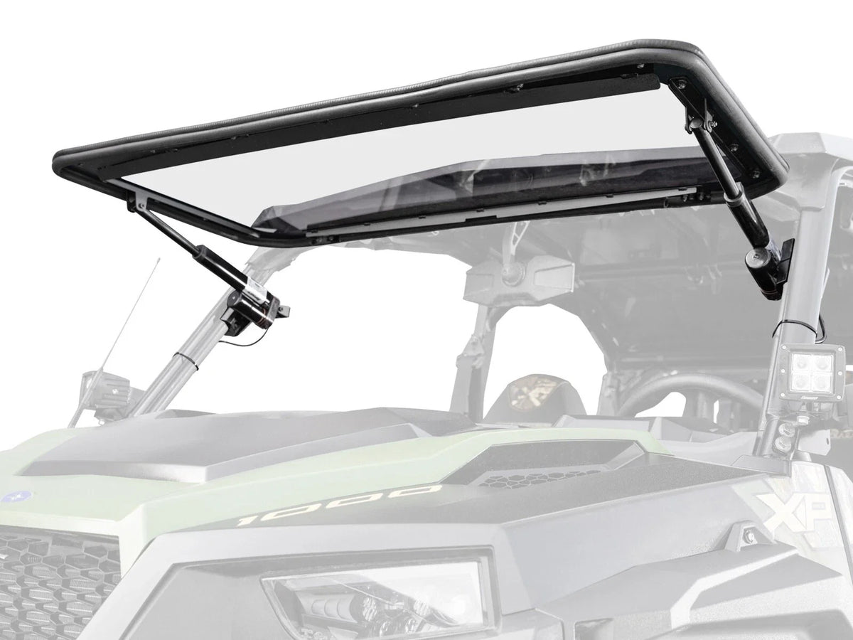 SuperATV Power Flip Windshield for Polaris General 1000 2016-2023