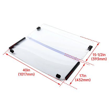 Clear Folding Windshield for Yamaha G2/G9 Golf Cart (1985–1995)