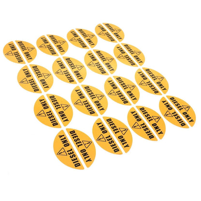16 Pairs Diesel Only Sticker Decal for Fuel Door Vinyl Laminate