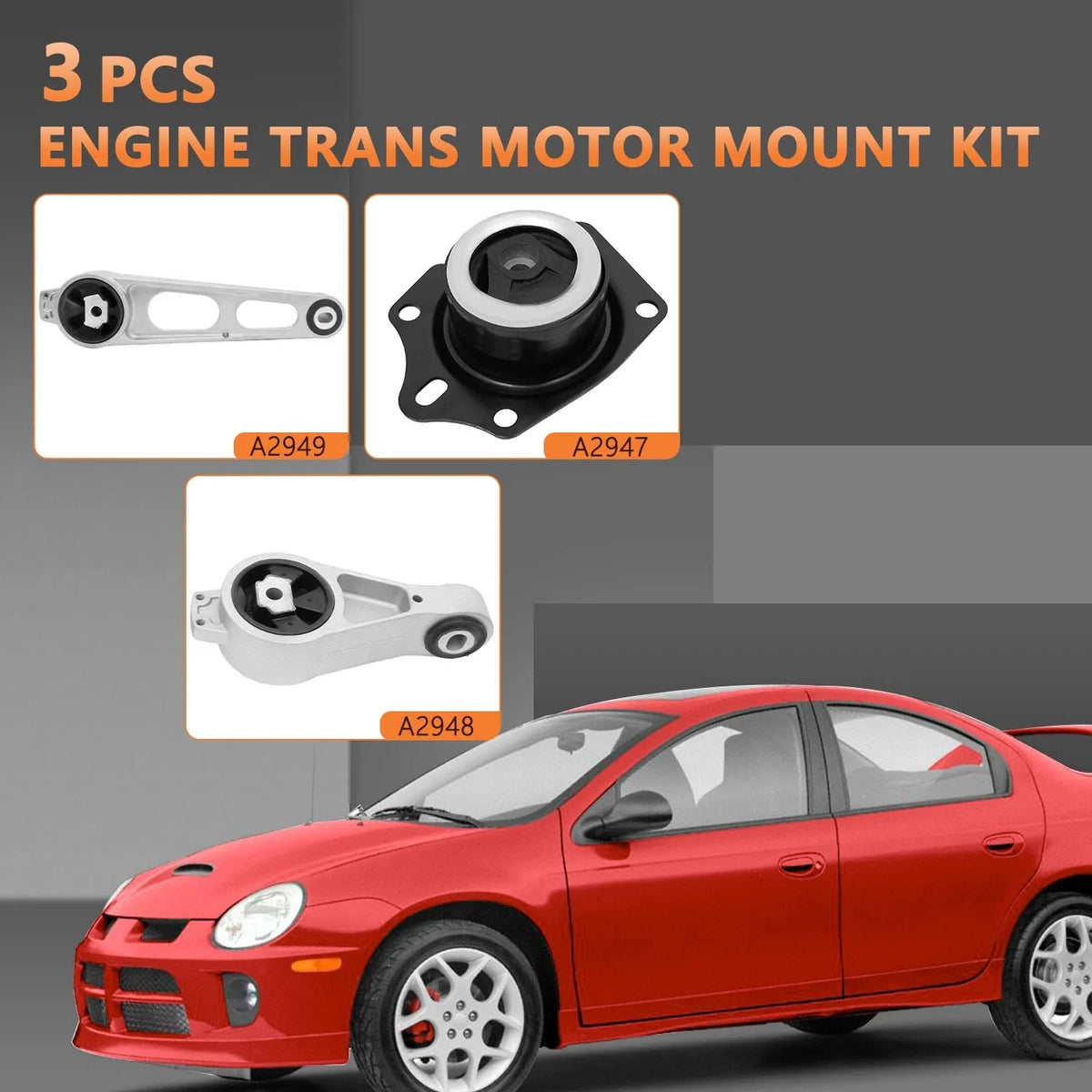 Engine Motor Mount Kit for Dodge Neon (2000–2005)