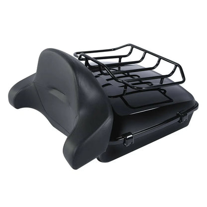 Chopped Trunk Backrest Pad Mount Rack for Road Glide 2014-2026