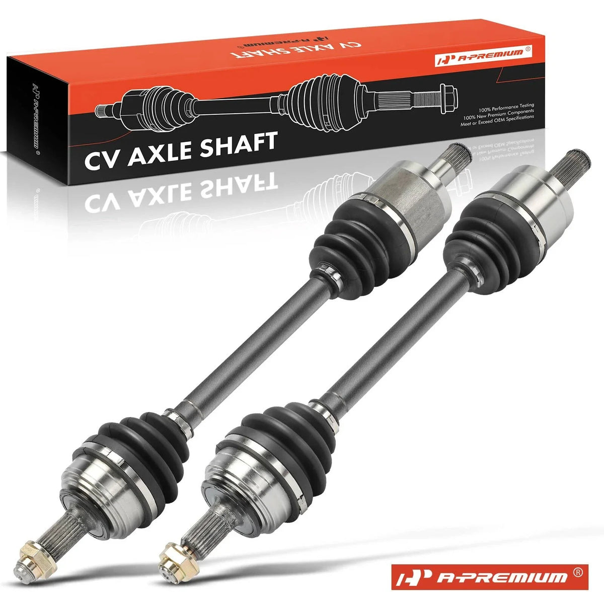 2X Front Side CV Axle Assembly for Honda Prelude (1988–1989)