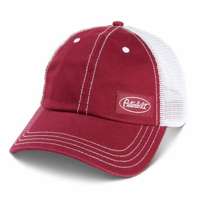 Ponytail Trucker Cap in Red for Peterbilt Motors
