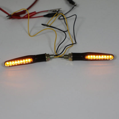 Motorcycle M10 Turn Signal Lights - 2X Indicator Blinkers for Chopper
