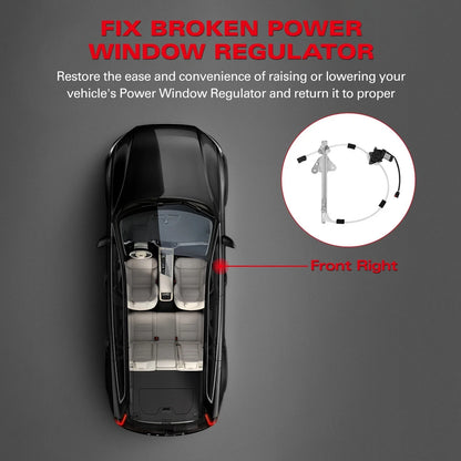 Front Window Regulator with Motor for Right Passenger Jeep Cherokee 1997–2001