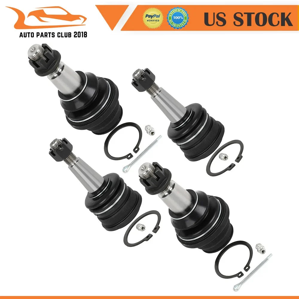 Set of 4 Front Upper Lower Ball Joints for Chevrolet Silverado 1500 (2016–2018)