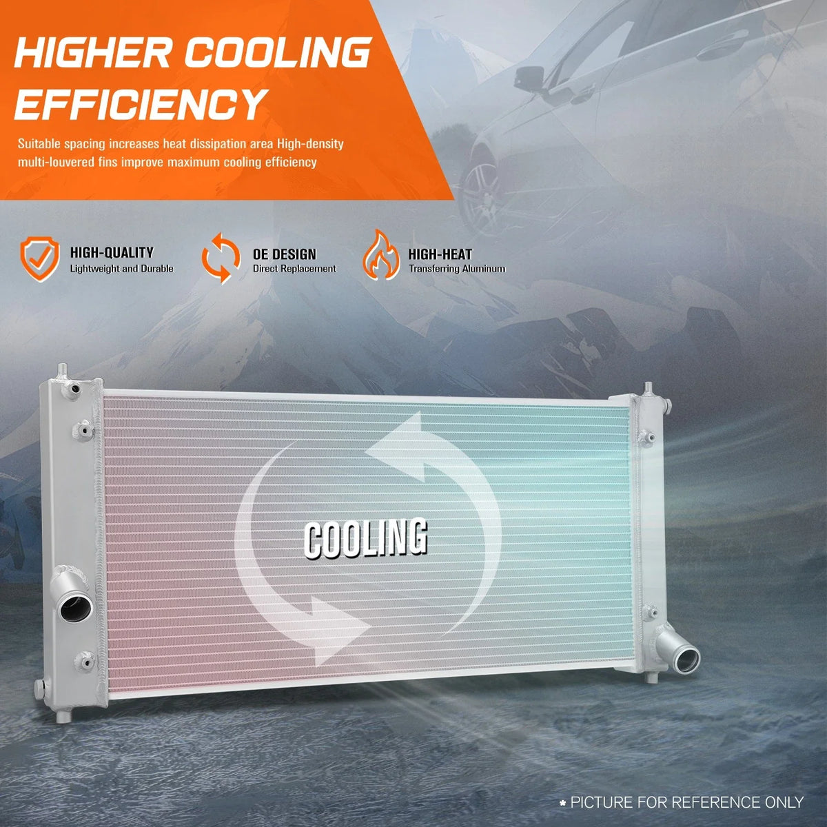2-Row Aluminum Core Cooling Radiator for Toyota Celica (2000–2005)