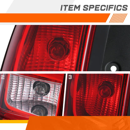 Left Red Lens Tail Light for 2007-2014 Chevy Suburban Tahoe