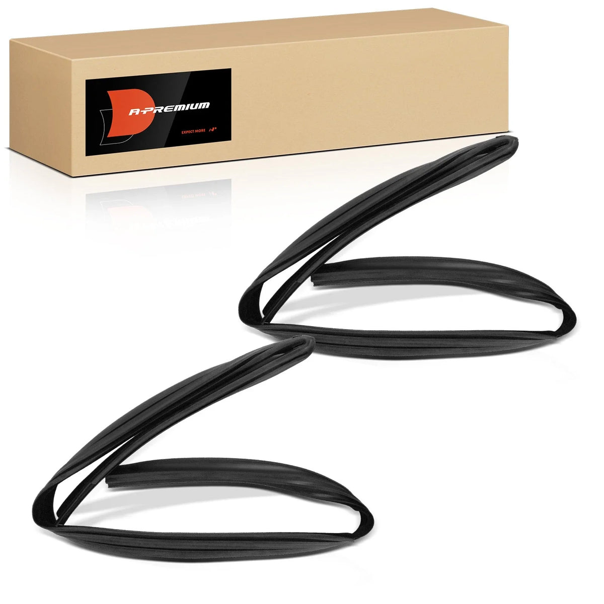 2Pcs Run Channel Weatherstrip Seal for Ford