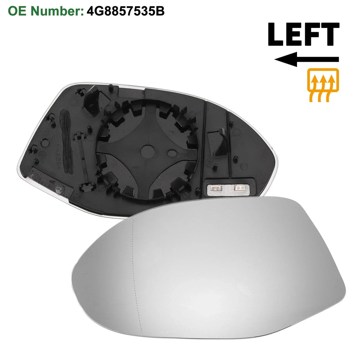 Heated Mirror Glass Replacement for Audi A7 (2010–2018)