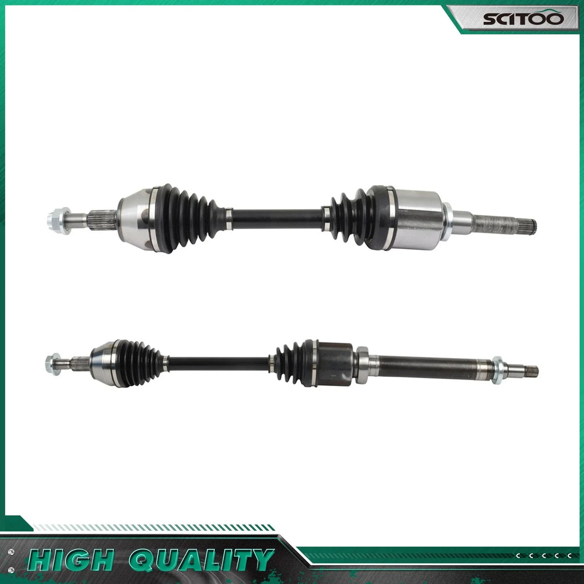 Pair of CV Axles for 2016-2018 Ford Focus 1.0L