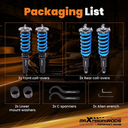 24 Step Coilover Suspension Lowering Kit for 5 Series BMW E39 1996-2003
