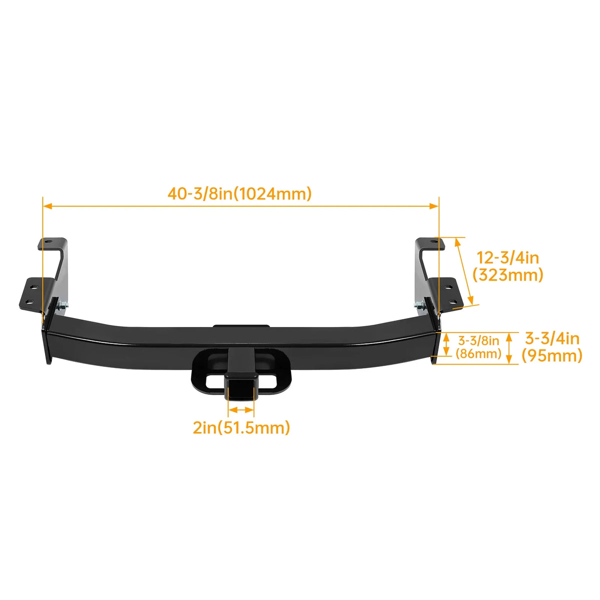 Class 5 Trailer Hitch Tow Receiver for Ford E150/E250/E350 (2000–2014) 2"