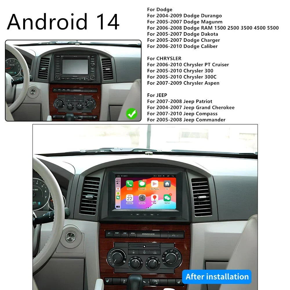 WIFI Carplay 8'' Navigation for Dodge Magnum Charger (2005-2007)