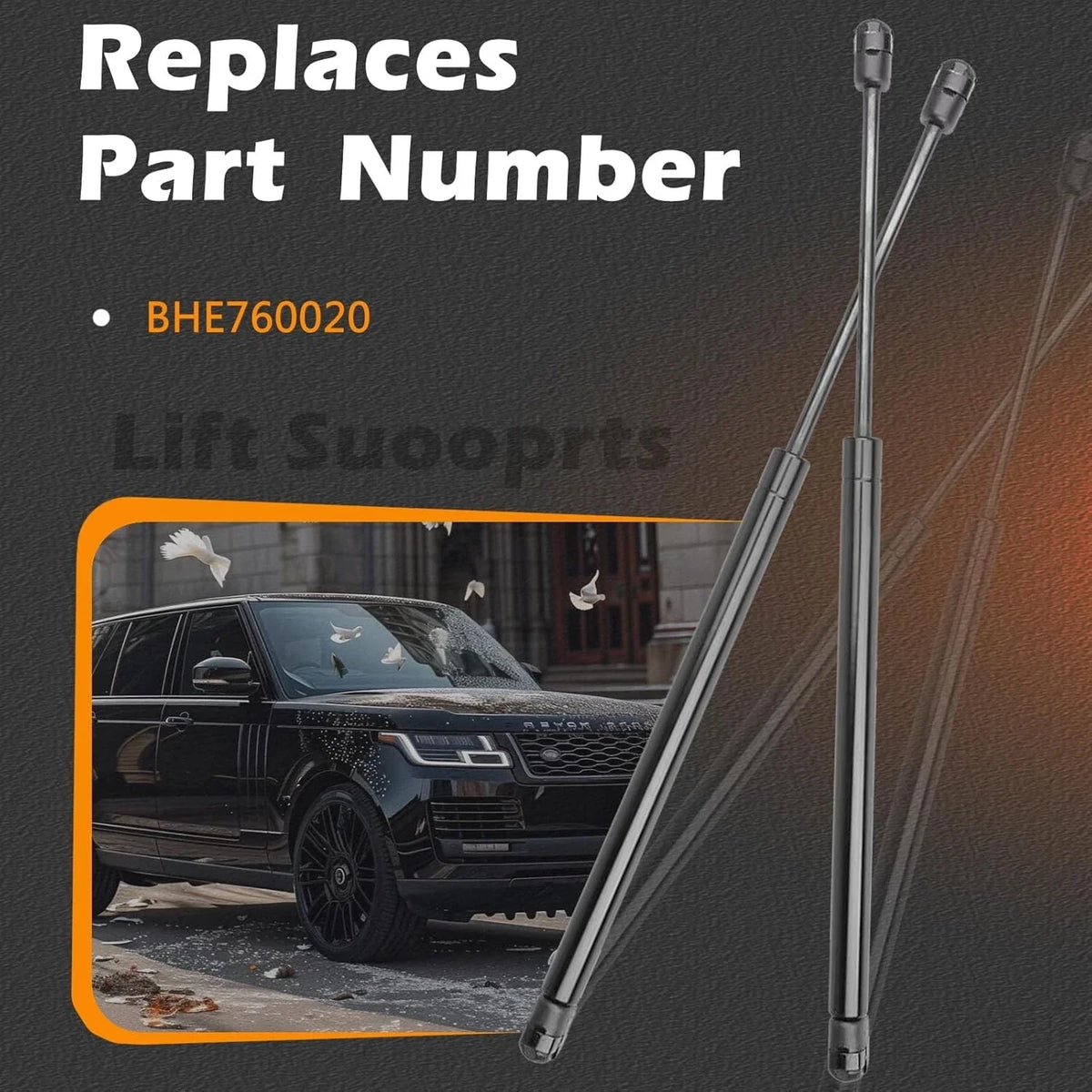 Tailgate Lift Supports Set for Range Rover 2003–2012 by Land Rover
