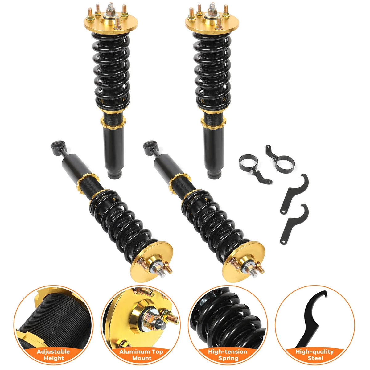 Coilovers for Honda Accord (2003–2007) Adjustable Height Suspension Kit
