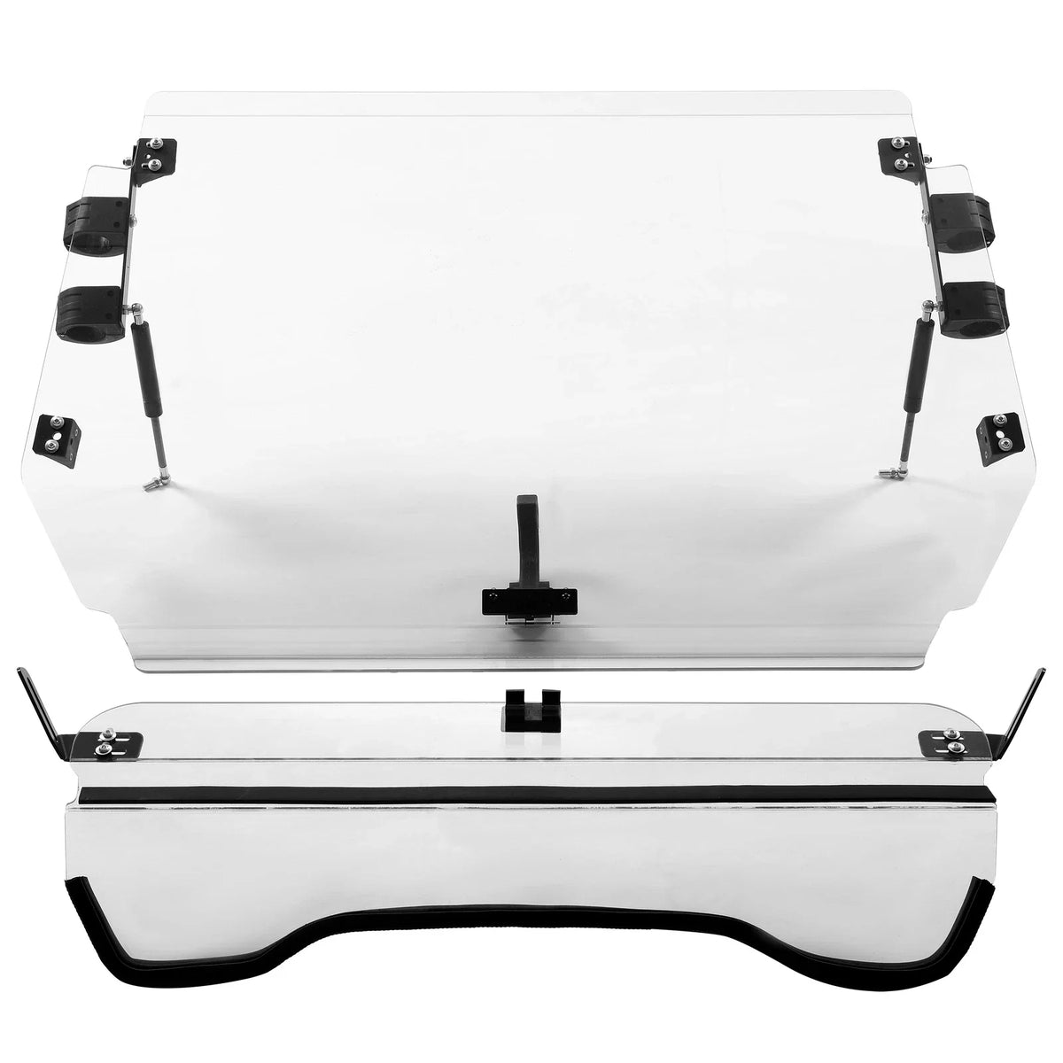 2-in-1 Flip Front Windshield Scratch Resistant for Arctic Cat Wildcat 4 1000 (2013–2018)