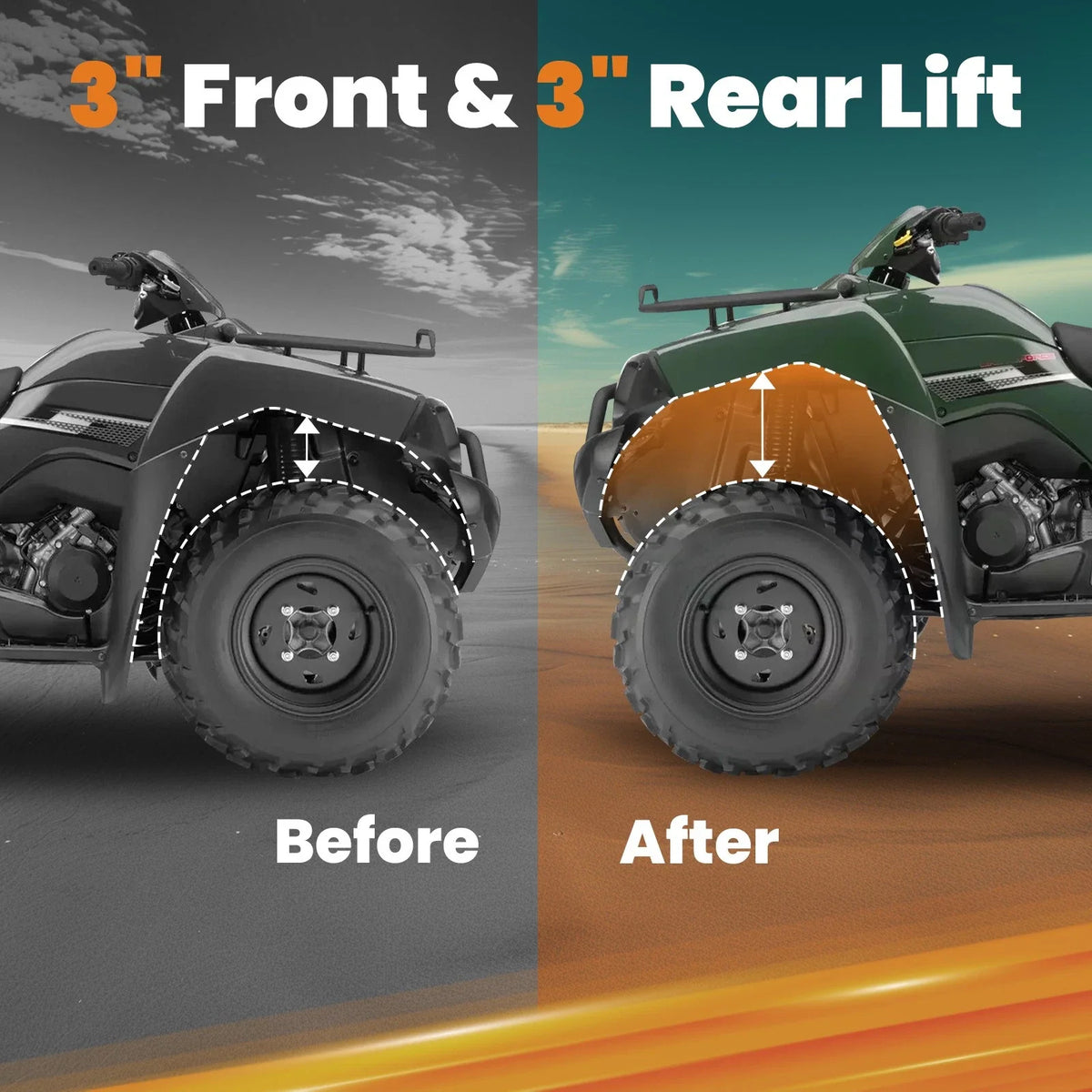 3" Lift Kit for 2017–2023 Honda Pioneer 1000/1000-5