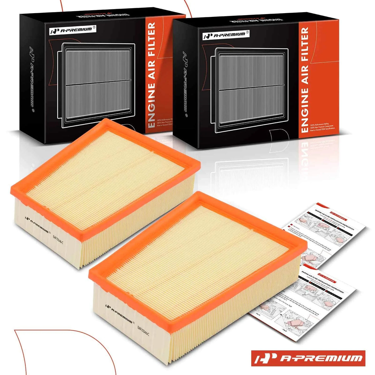 2X Engine Air Filter for Nissan Sentra (2007–2012) 2.0L