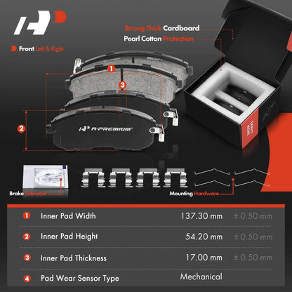 Front Brake Pads and Rotors Set for Nissan Maxima