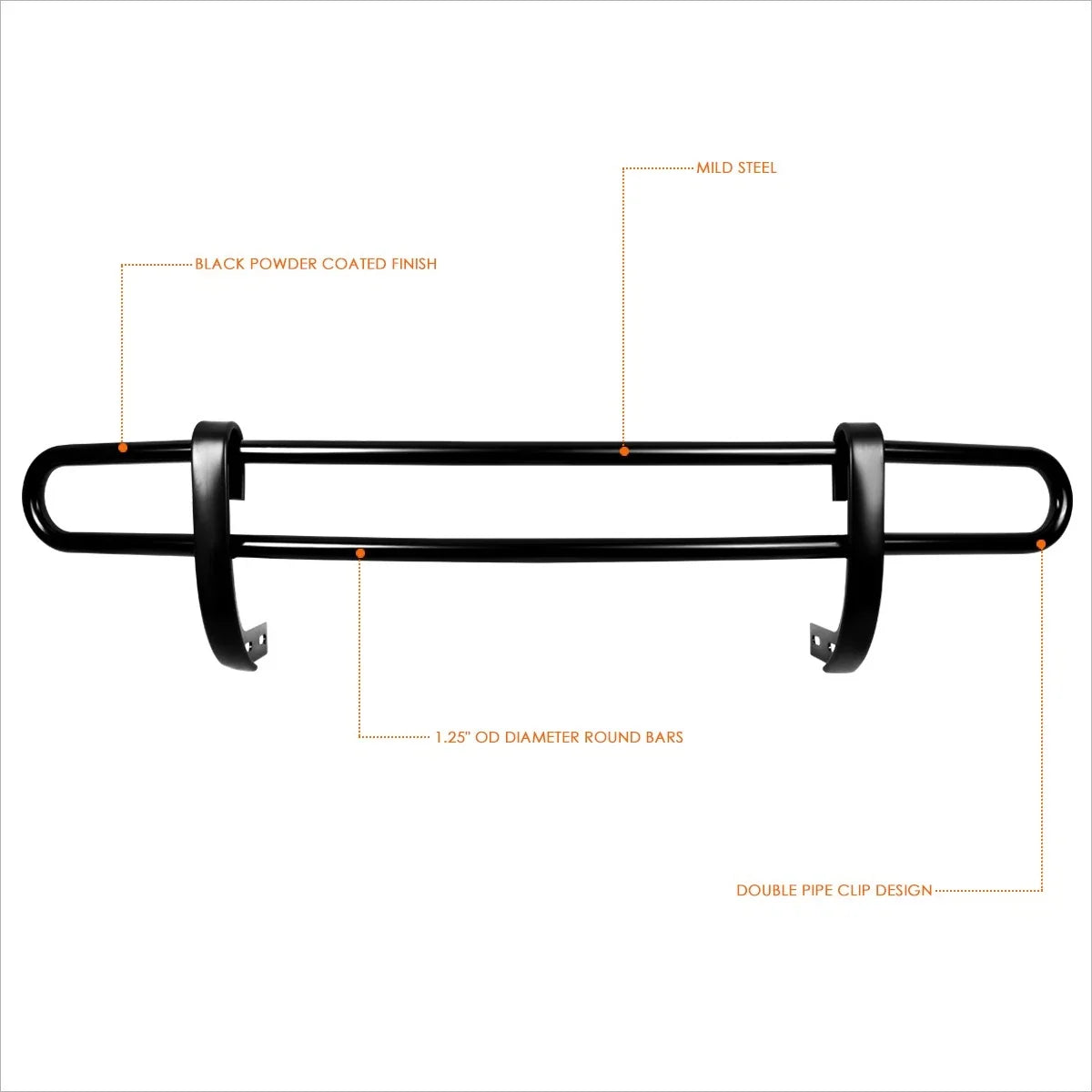 1.25" Rear Bumper Guard for Mercedes Benz ML Class W166 (2012-2015)