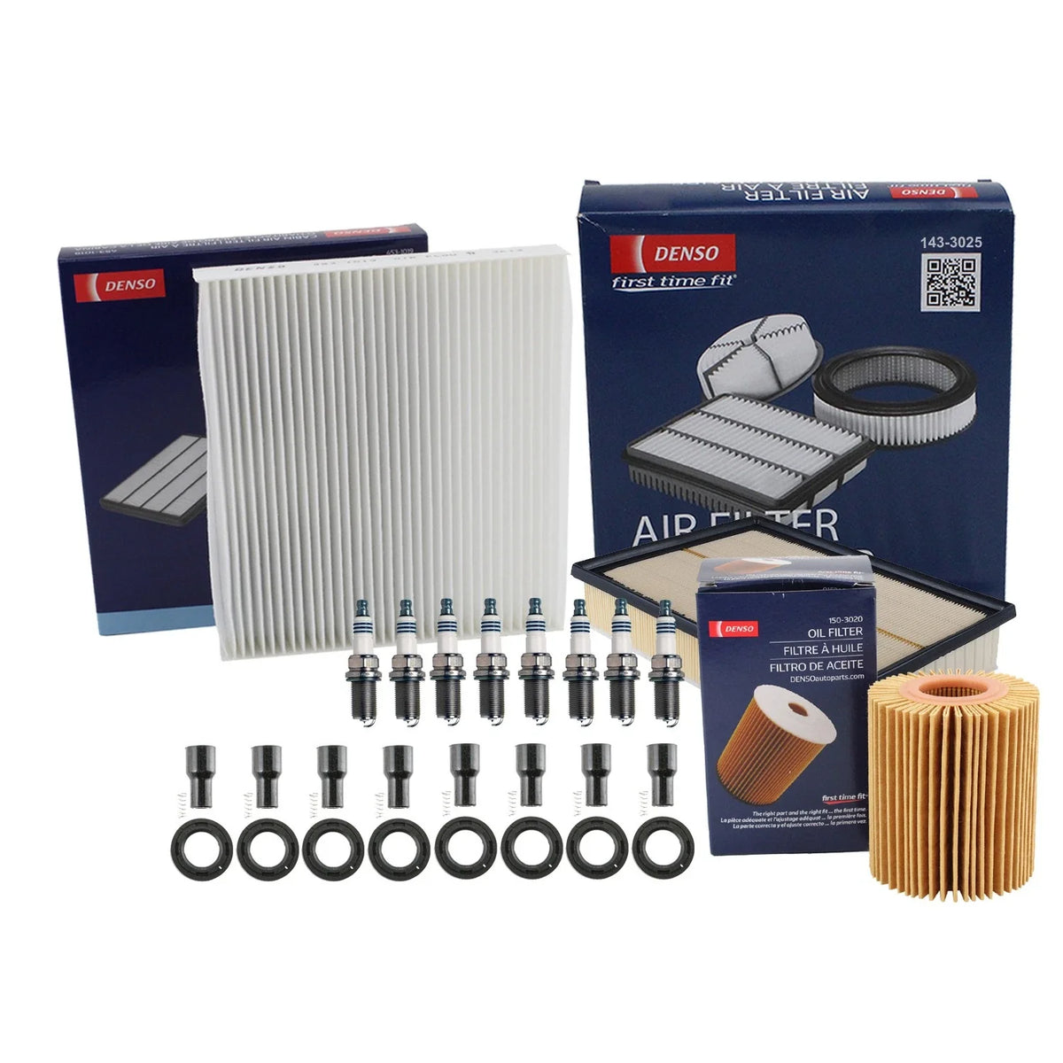 Denso 8 Spark Plug & Boot Set for Lexus GX460 (2010-2023) Tune Up Kit