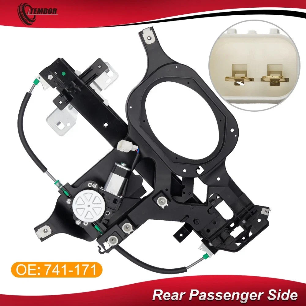 Window Regulator Assembly with Motor for 2003-2006 Ford Expedition Rear