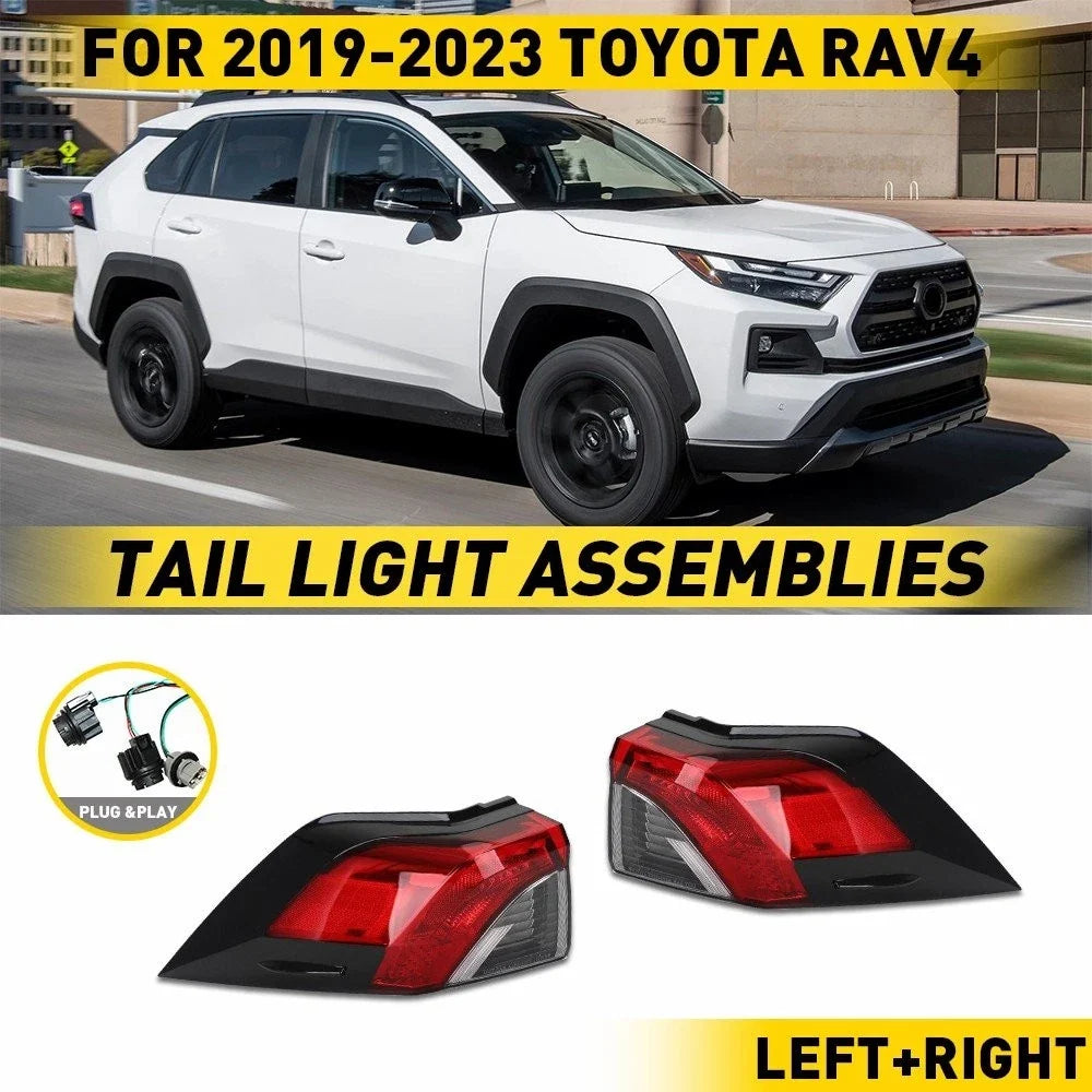 2X LED Outer Taillights for Toyota RAV4 (2019–2023)