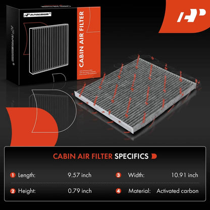 2-Pack Activated Carbon Cabin Air Filter for Nissan Maxima Altima 2002-2023