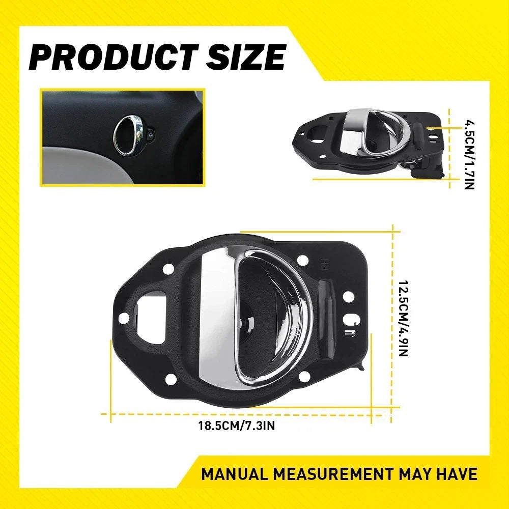 2X Door Handle for Chevy HHR (2006–2011) Front/Rear Left & Right Black EXV